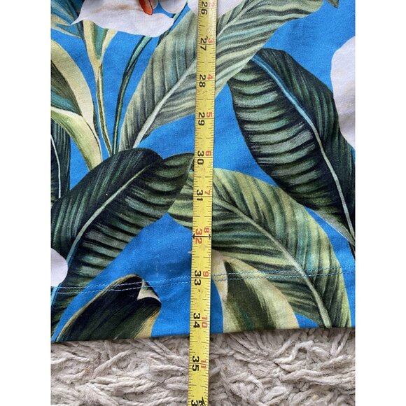 NWT FARM Rio Blue Anthurium Garden Organic Cotton Mini T-shirt Dress Medium - Picture 15 of 15